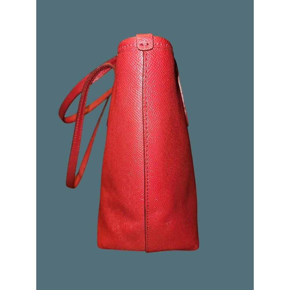 Coach Mini City Zip Tote Crossgrain Leather Red Shoulder Bag- - Picture 9 of 16